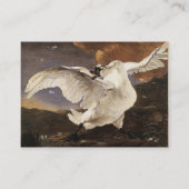 Der bedrohte Schwan Visitenkarte (Rückseite)