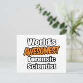 Der beeindruckendste Forensiker der Welt Postkarte (Stehend Vorderseite)
