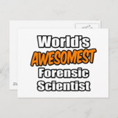 Der beeindruckendste Forensiker der Welt Postkarte (Vorne/Hinten)