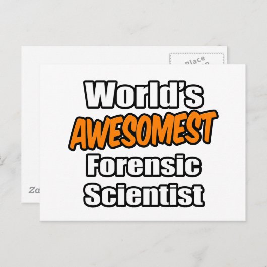 Der beeindruckendste Forensiker der Welt Postkarte (Vorne/Hinten)