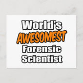 Der beeindruckendste Forensiker der Welt Postkarte (Vorderseite)