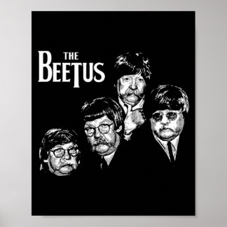Der Beetus Lustige Retro 1960er Rock Musik Zucker Poster