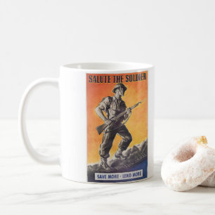 Der Befreier. Neudruck des britischen Kriegsposter Kaffeetasse