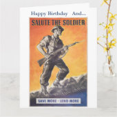 Der Befreier. Neudruck des britischen Kriegsposter Karte (Gelbe Blume)