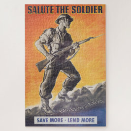 Der Befreier. Neudruck des britischen Kriegsposter Puzzle