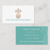 Der begabte Ananas Visitenkarte (Vorne/Hinten)