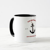Der Beginn Continental Marine 1775 Patriotisch Tasse (Vorderseite Links)