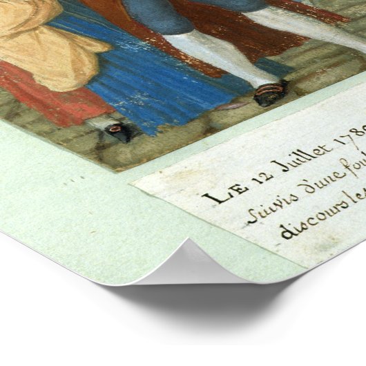 Der Beginn der Französischen Revolution Poster (Ecke)