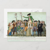 Der Beginn der Französischen Revolution Postkarte (Vorne/Hinten)