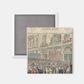 Der Beginn des Rennens Magnet (Vorderseite/Rückseite)