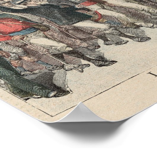 Der Beginn des Rennens Poster (Ecke)