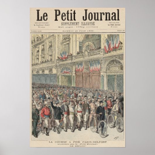 Der Beginn des Rennens Poster (Vorne)