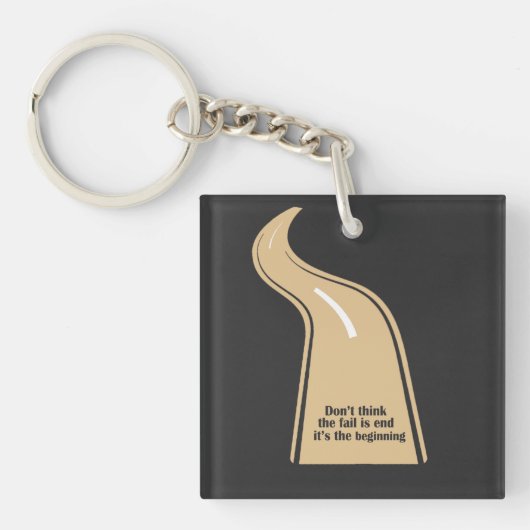 Der Beginn einer neuen Reise Schlüsselanhänger (Vorderseite)