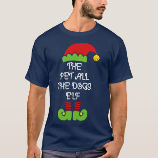 Der Begleiter alle Hunde Elf Funny Matching Famili T-Shirt