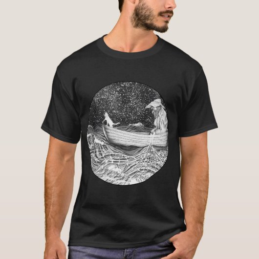 Der Begleiter des Fischers T-Shirt (Vorderseite)