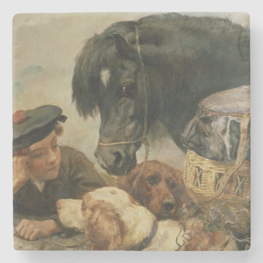 Der Begleiter des Gamekeepers Steinuntersetzer (Vorderseite)