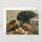 Der Begleiter des Spielers Postkarte (Vorne/Hinten)