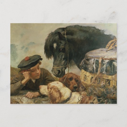 Der Begleiter des Spielers Postkarte (Vorderseite)