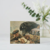 Der Begleiter des Spielers Postkarte (Stehend Vorderseite)