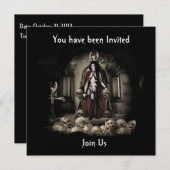 Der Behalt Vampire Halloween Einladung 1 (Vorne/Hinten)