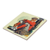 Der behaltene Golfspieler wartete Fliese (Seite)