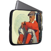 Der behaltene Golfspieler wartete Laptopschutzhülle (Vorne Rechts)