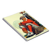 Der behaltene Golfspieler wartete Notizblock (Rechte Seite)