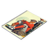 Der behaltene Golfspieler wartete Notizblock (Linke Seite)