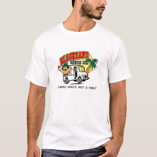 Der Behälter der Blacksand Rasur-Eis-Männer T-Shirt (Vorderseite)
