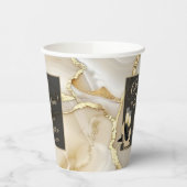 Der Beifall zu 50 Jahren Champagner Gold Geburtsta Pappbecher (Links)