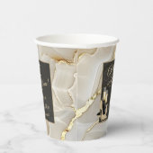 Der Beifall zu 50 Jahren Champagner Gold Geburtsta Pappbecher (Rechts)