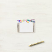 Der Beitrag des Malers Post-it Klebezettel (Auf Schreibtisch)