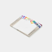 Der Beitrag des Malers Post-it Klebezettel (angewinkelt)