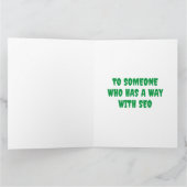 Der bekannte White Hat Cat eines lustigen ethische Karte (Innenseite)