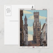 Der Belfry in Brügge Postkarte (Vorne/Hinten)