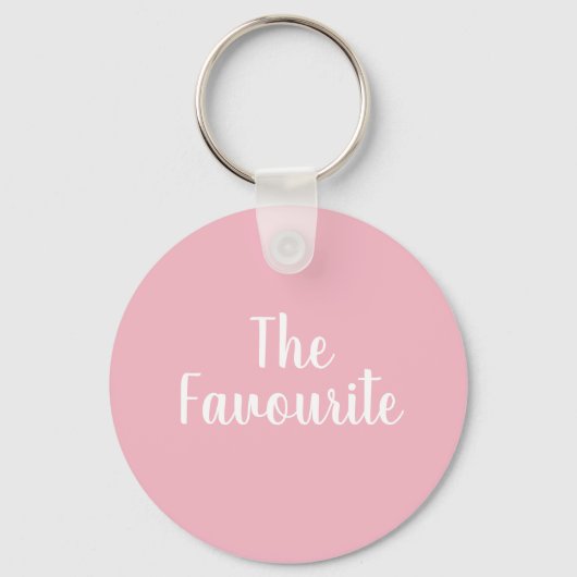 Der beliebte rosa Schlüsselring Schlüsselanhänger (Vorderseite)