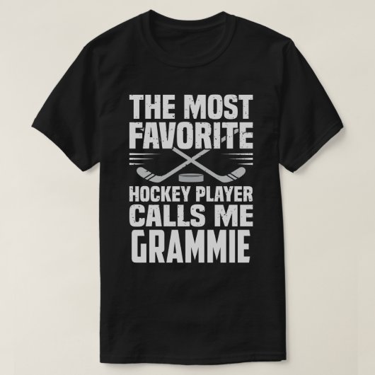 Der beliebteste Hockeyspieler nennt mich GRAMMIE F T-Shirt (Design vorne)