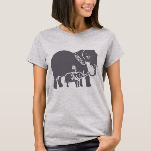 Der Bella der Elefant-Frauen Boxy Ernte-Spitze T-Shirt