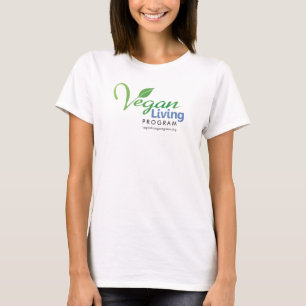 Der Bella der veganen lebendes Programm-Frauen T-Shirt