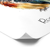 Der bemalte Runner, Wasserfarbenwegläufer nach Maß Poster (Ecke)