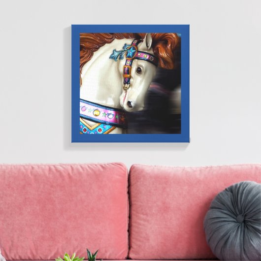 Der bemalte Vergnügungspark Reiten 7 Leinwanddruck (Insitu (Wohnzimmer))