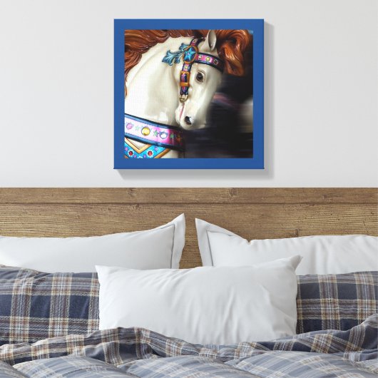 Der bemalte Vergnügungspark Reiten 7 Leinwanddruck (Insitu (Schlafzimmer))