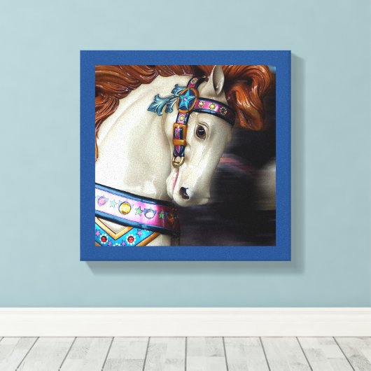 Der bemalte Vergnügungspark Reiten 7 Leinwanddruck (Insitu (Holzboden))