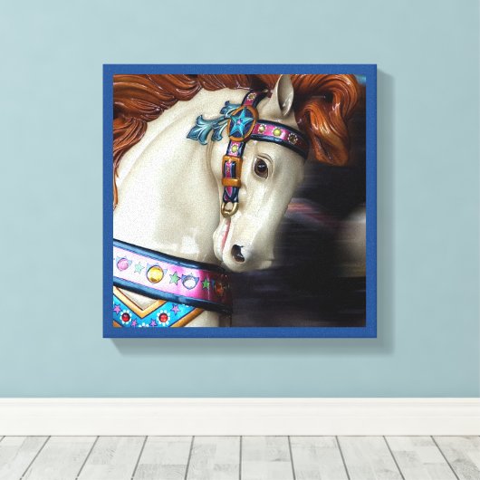 Der bemalte Vergnügungspark Reiten 7 Leinwanddruck (Insitu (Holzboden))