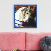 Der bemalte Vergnügungspark Reiten 7 Leinwanddruck (Insitu (Wohnzimmer))