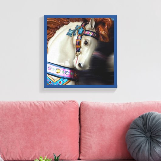 Der bemalte Vergnügungspark Reiten 7 Leinwanddruck (Insitu (Wohnzimmer))