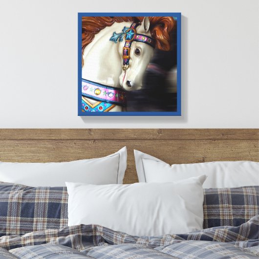 Der bemalte Vergnügungspark Reiten 7 Leinwanddruck (Insitu (Schlafzimmer))