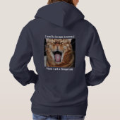Der bengalische Hoodie der Katzen-Frauen, ", das (Rückseite)