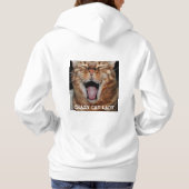 Der bengalische Hoodie "VERRÜCKTE CAT-DAME " der (Rückseite)