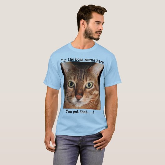 Der bengalische T - Shirt der Katzen-Männer "ich (Vorne ganz)